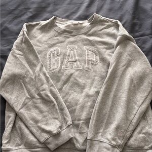 GAP Light Gray Crewneck Sweater for Women